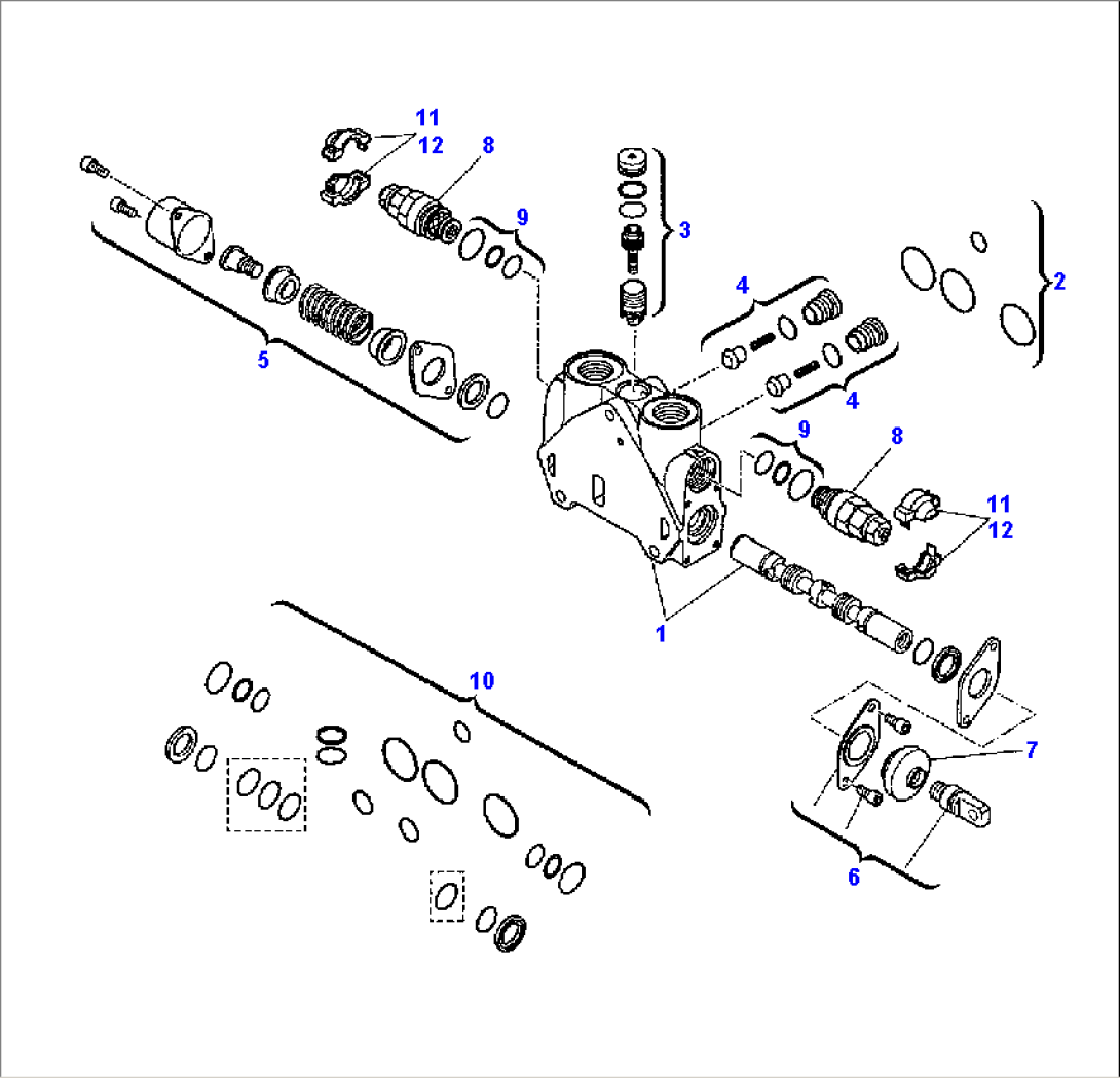 SHOVEL CONTROL VALVE (FOR BUCKET 4 IN 1) (4/5)