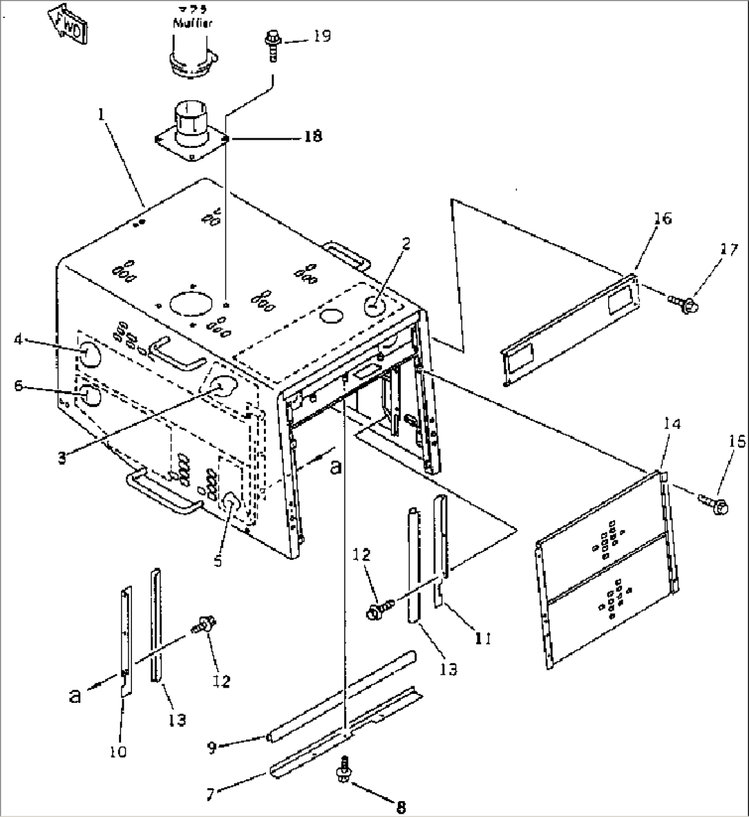 RADIATOR GUARD AND ENGINE HOOD (TBG/ABE SPEC.)(#20001-)