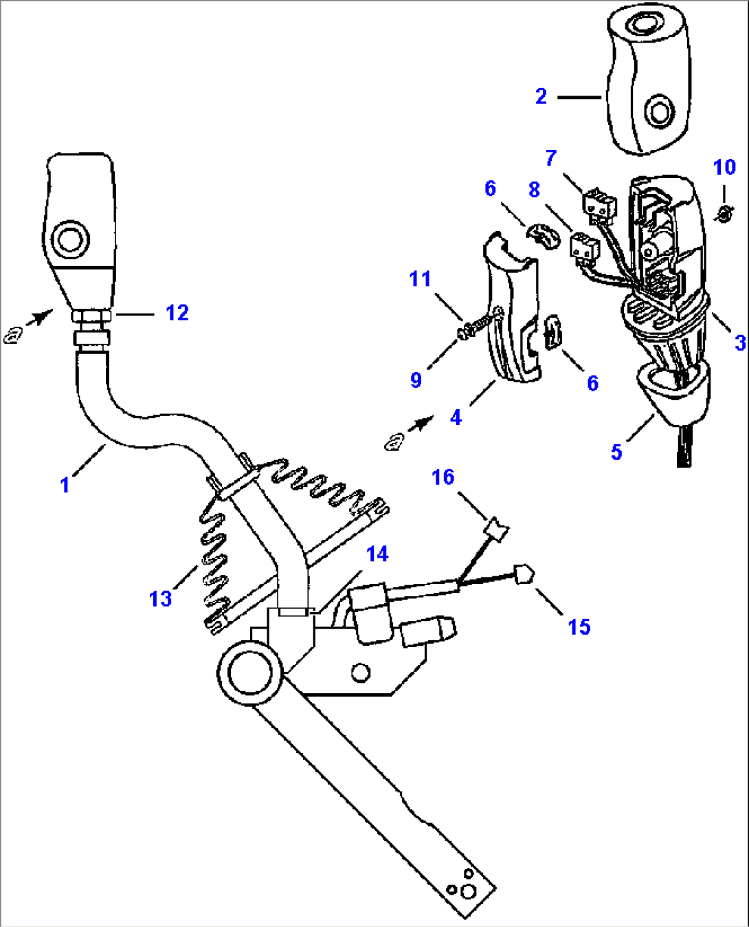 FIG NO. 6603 BOOM CONTROL LEVER WITH ECSS