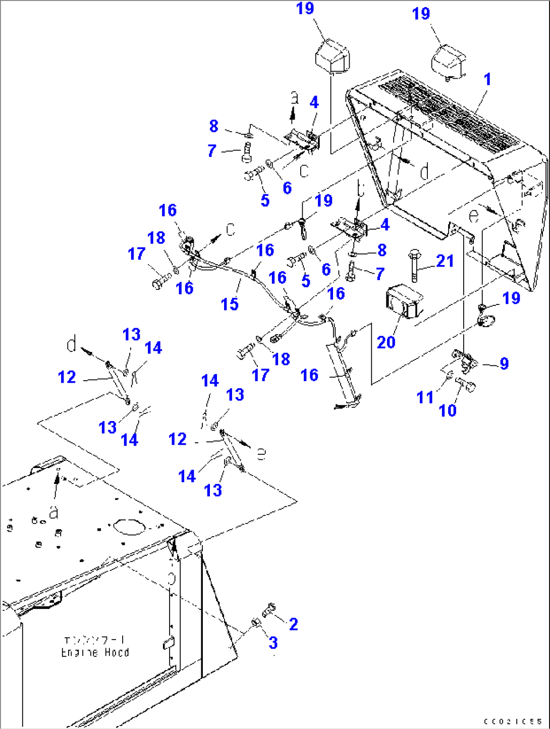 HOOD (RADIATOR GUARD) (SUPPER SILENT SPEC.)