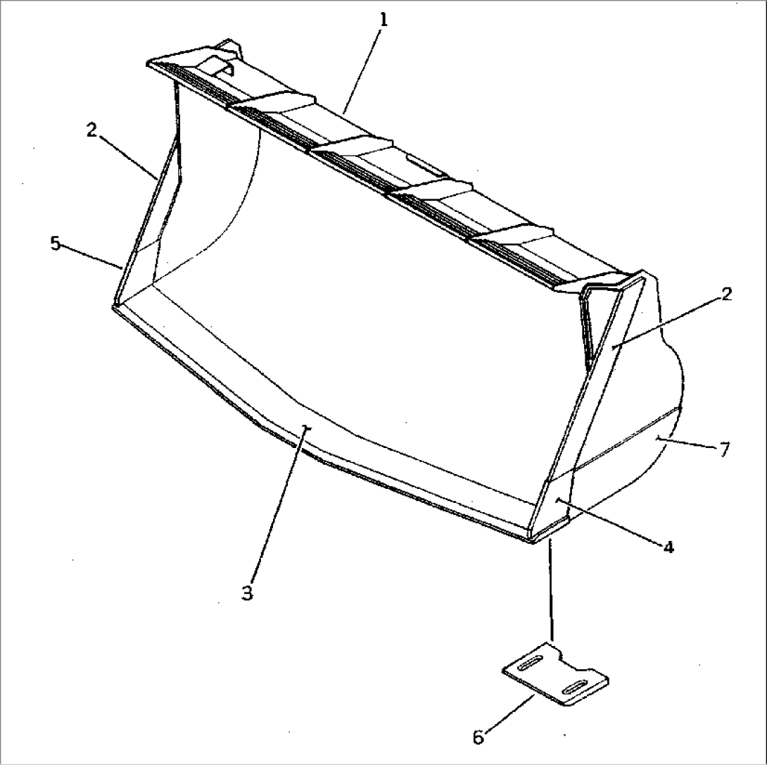 SPADE NOSE BUCKET¤ 4.0M3(#10001-19999)