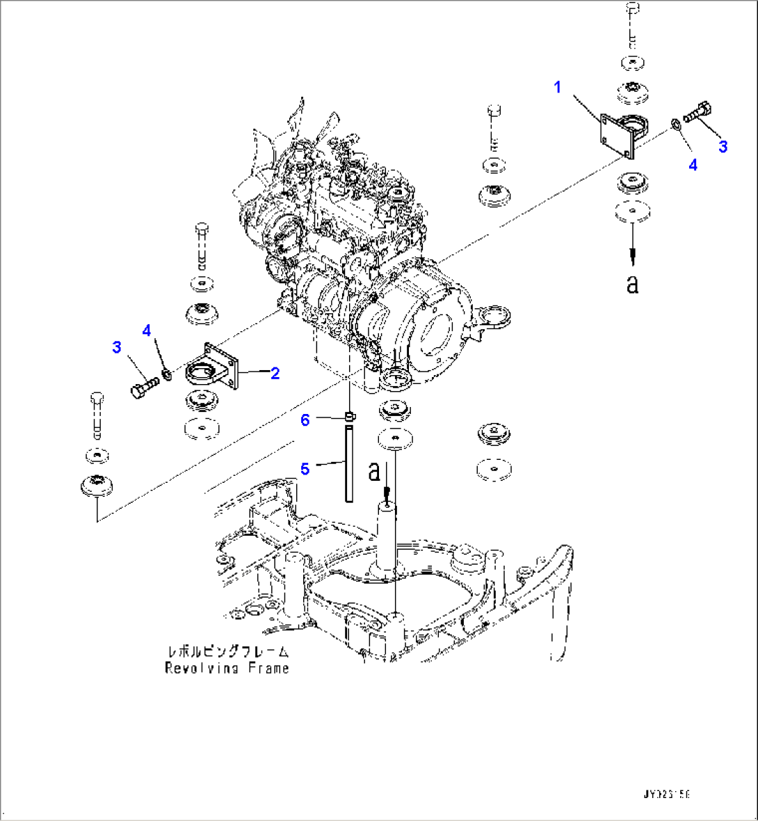 Engine, Bracket (#22001-)