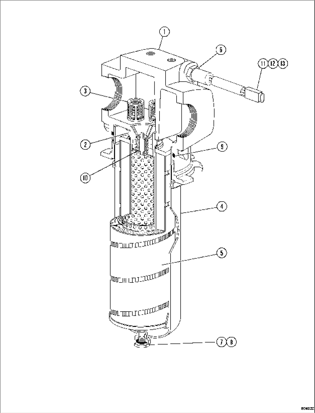 Transmission Piping, Inner Parts, Filter (#80138-)