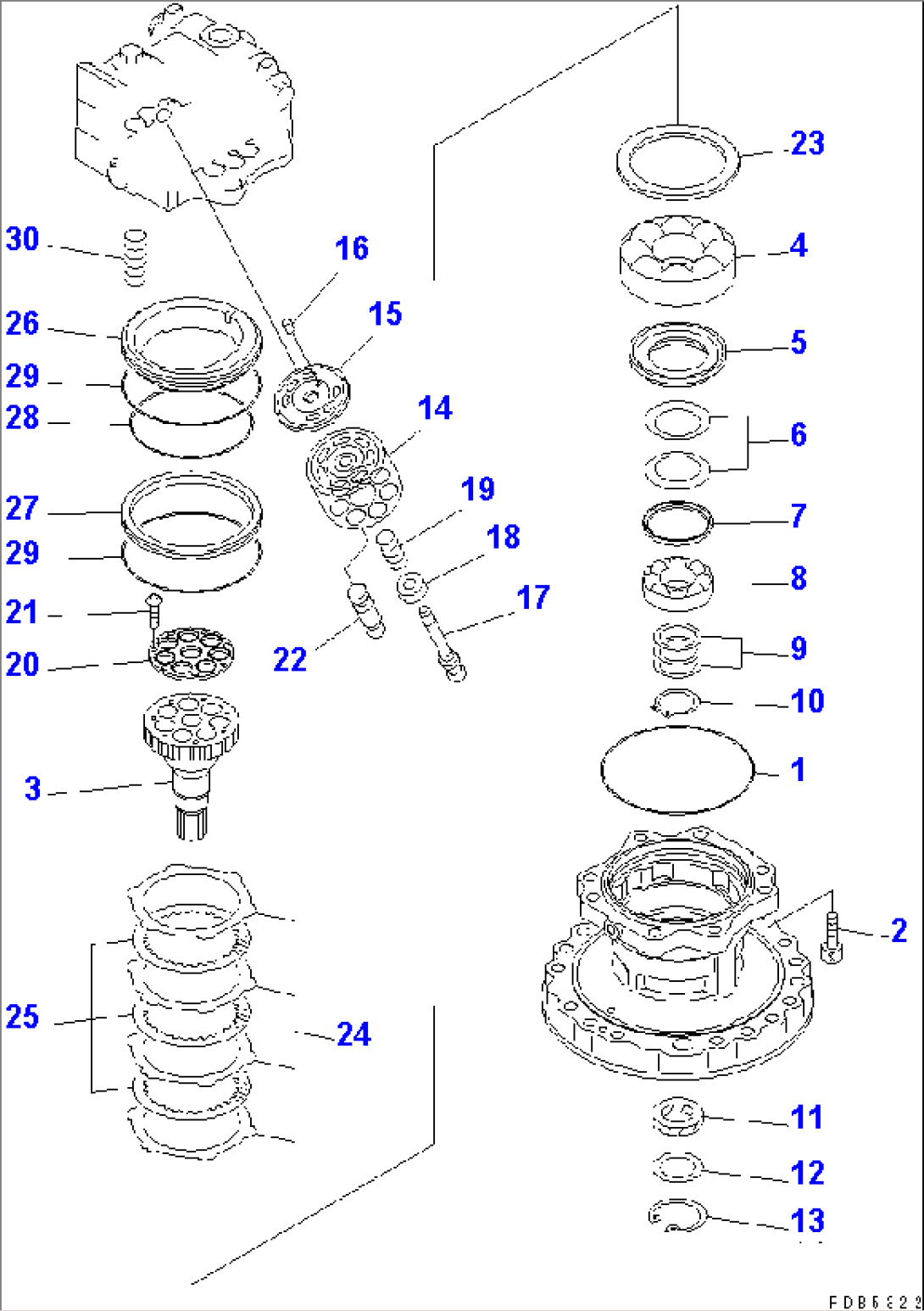 SWING MOTOR (2/3)(#52852-)