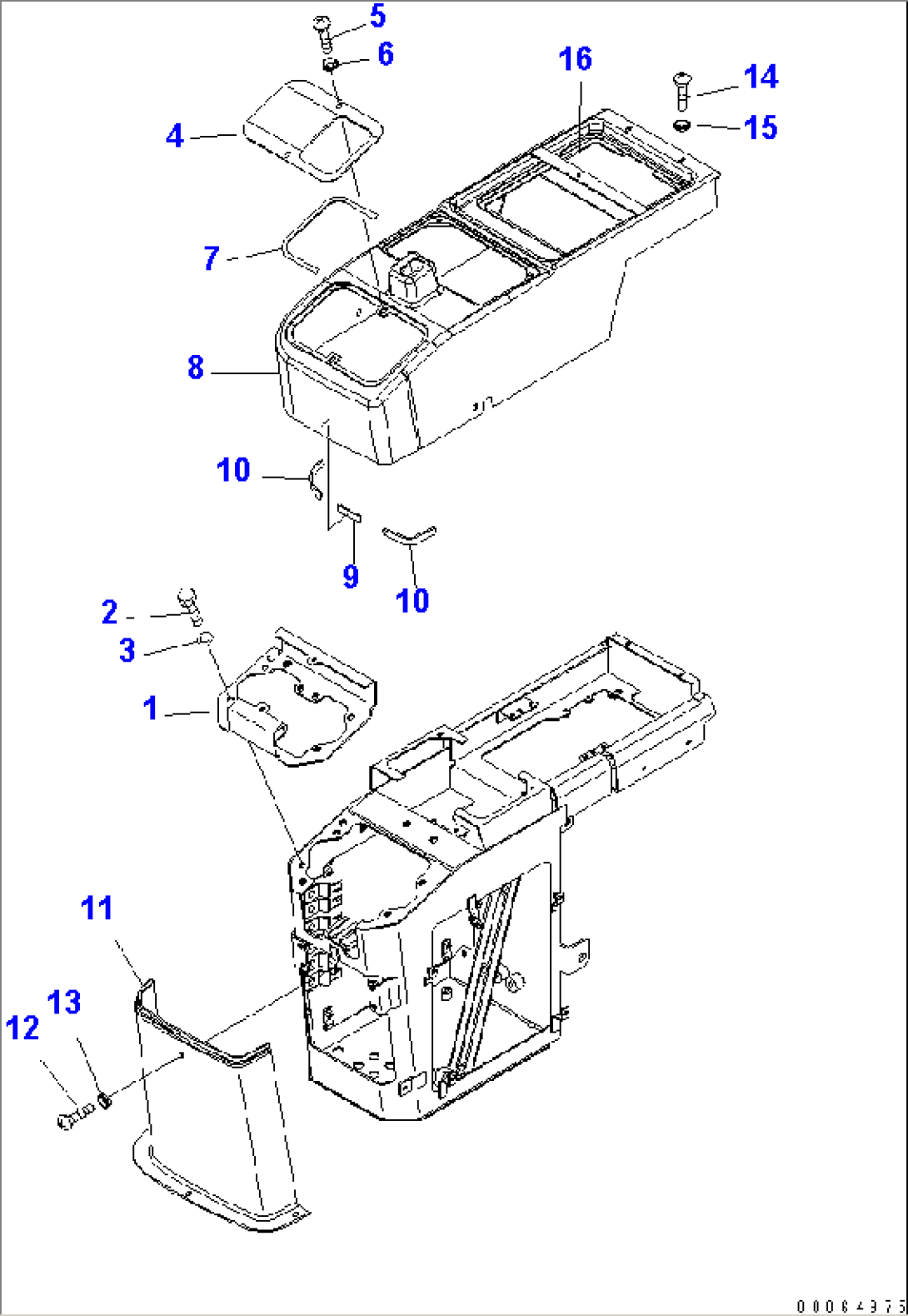 LOADER CONTROL (CONSOLE COVER) (FOR MULTI FUNCTION MONO LEVER)