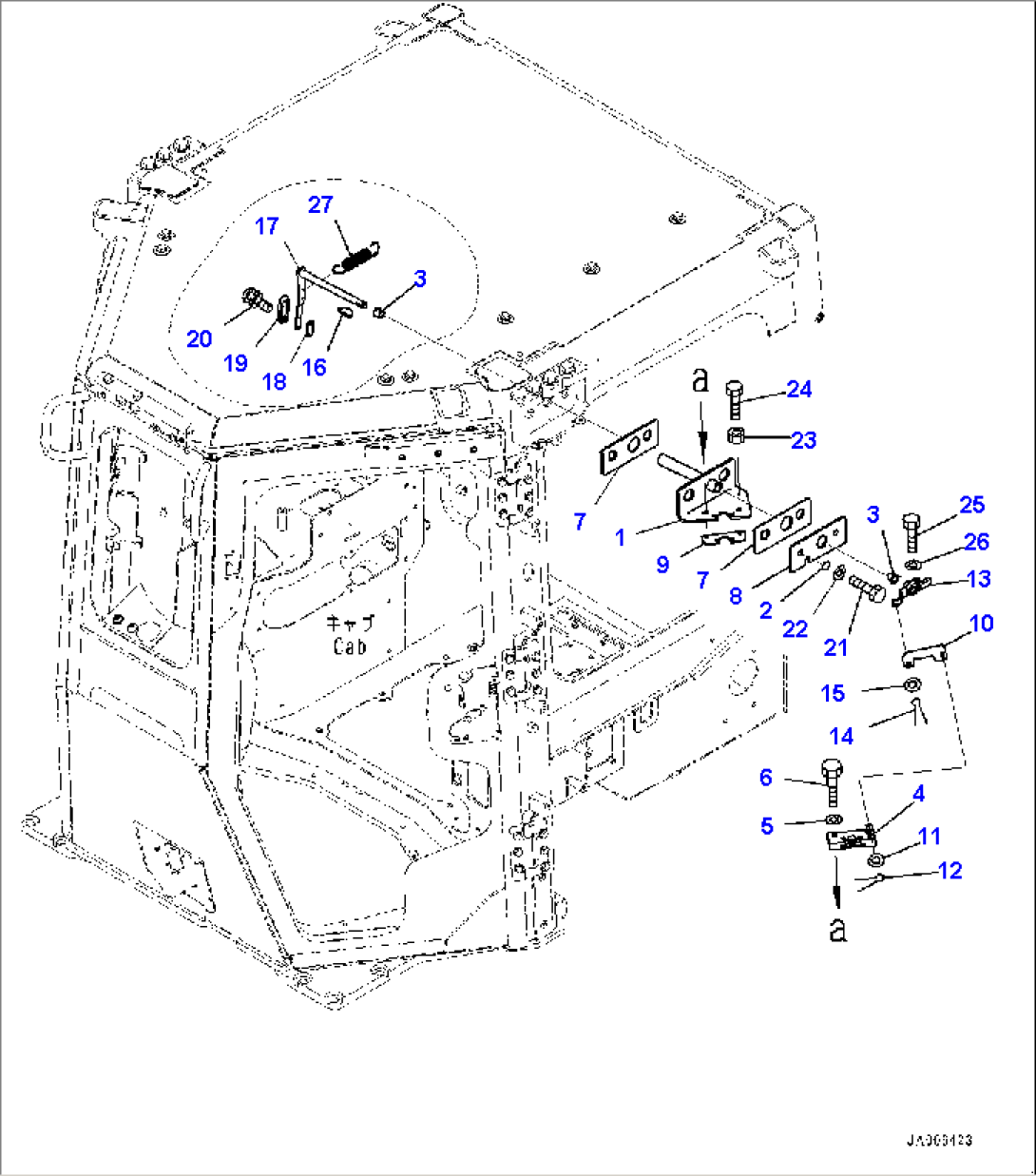Cab, Door Open Lock, L.H. (#22083-)