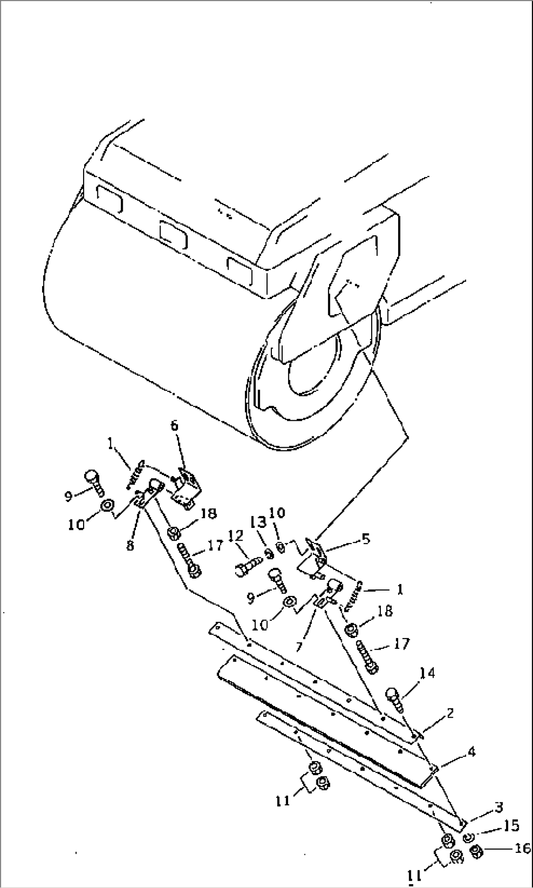 FRONT SCRAPER (2/2) (REAR)