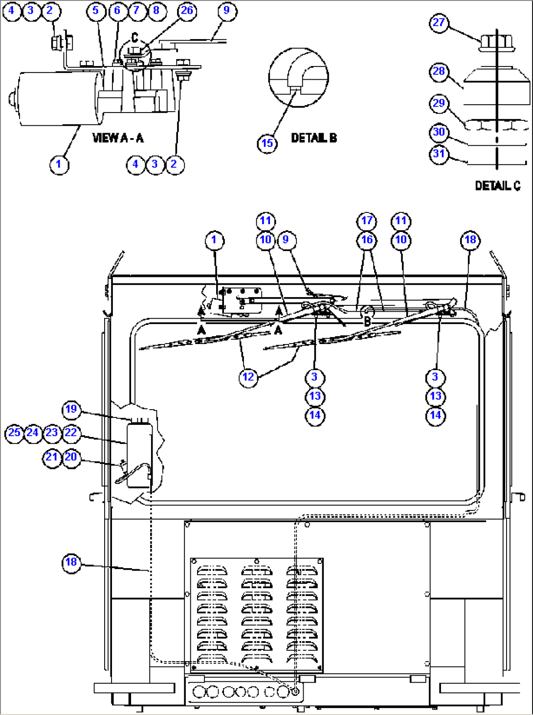 WINDSHIELD WIPER/WASHER INSTALLATION