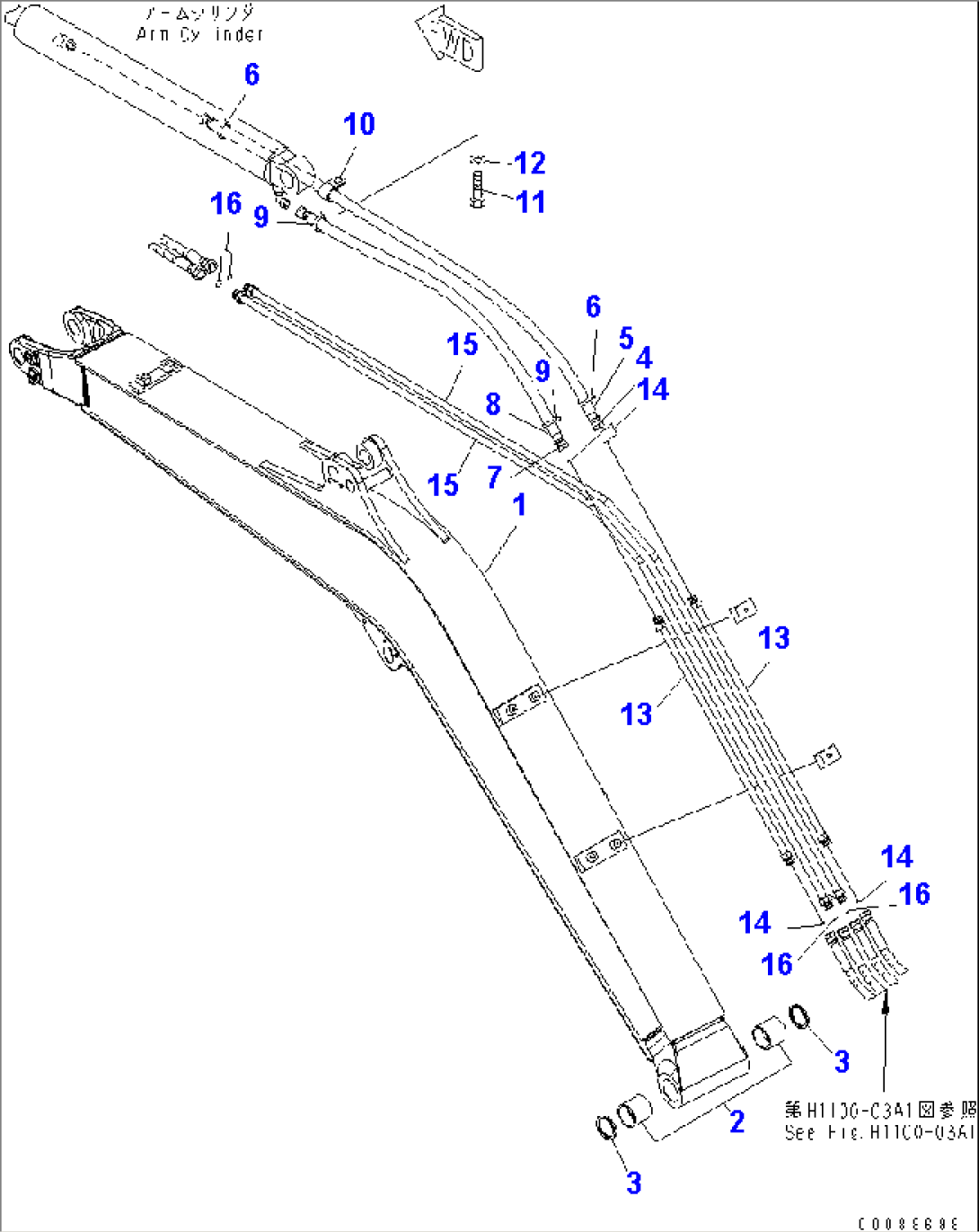 BOOM (BOOM AND PIPING) (1 ATT.)(#32501-)
