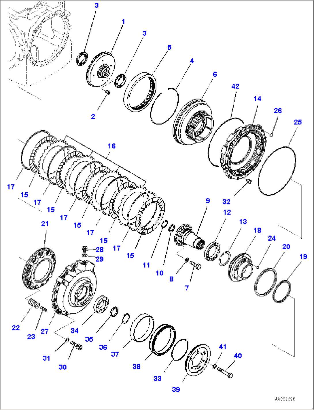 Power Train, Brake (#80001-)
