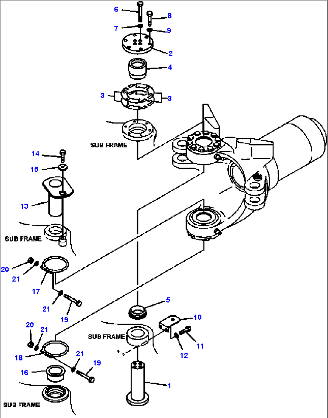 J3150-01A0 HITCH FRAME HINGE PIN