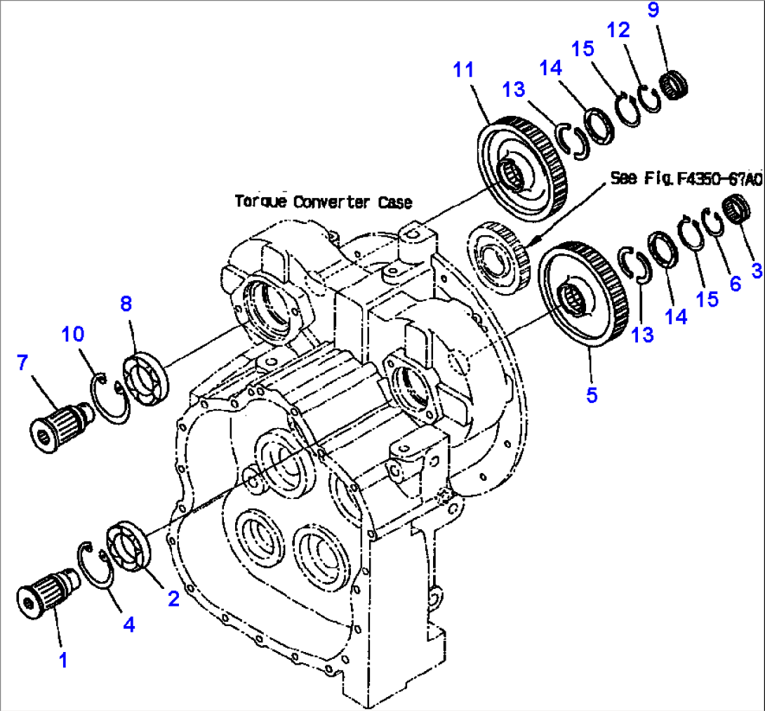 FIG NO. F4350-58A0 TRANSMISSION (P.T.O.)