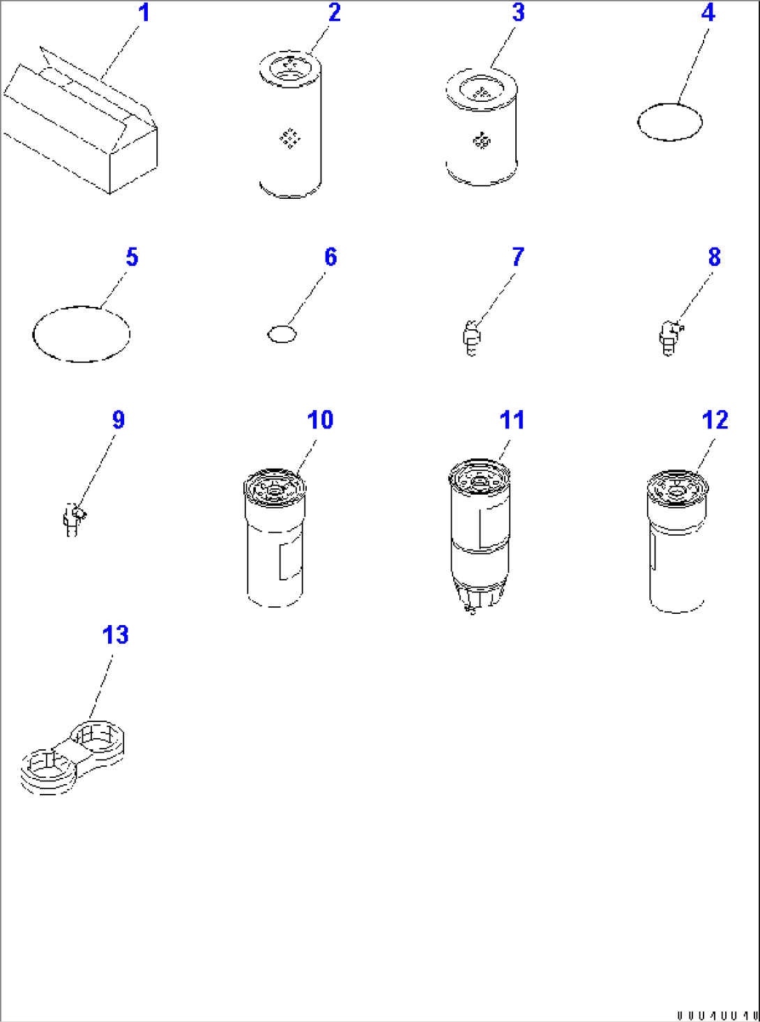 SPARE PARTS (FOR TURKEY)(#11001-)