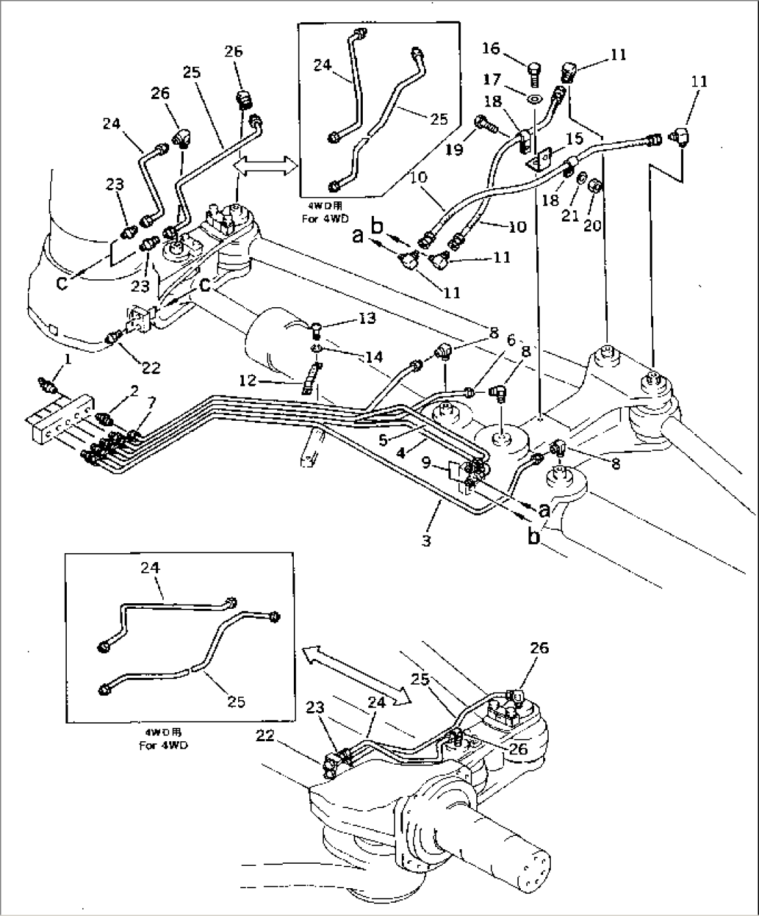 FRONT LUBRICATING PIPING(#5001-5484)