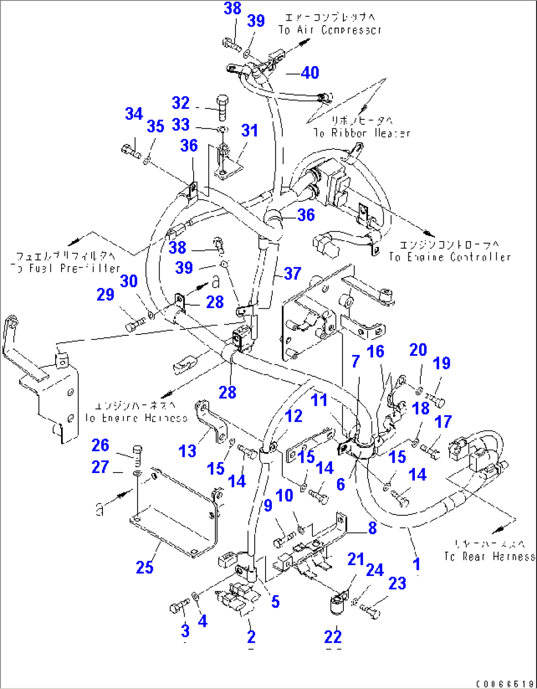 ENGINE HARNESS (HARNESS) (1/2)(#70001-)