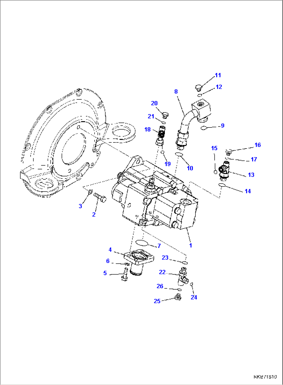 HYDRAULIC PUMP (CONNECTING PARTS)