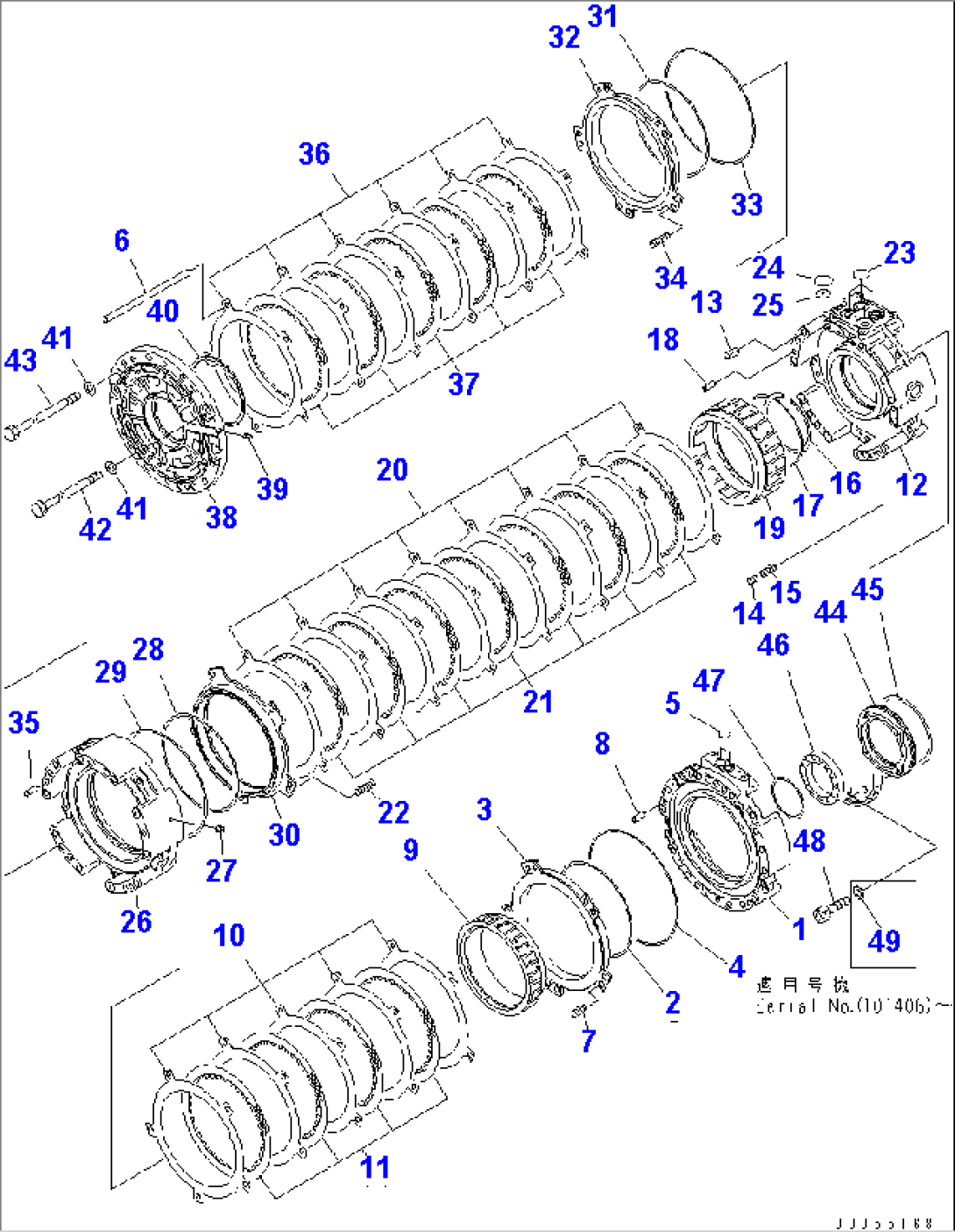 TRANSMISSION (2ND¤ 3RD¤ FOWARD AND REVERSE HOUSING)(#4001-)
