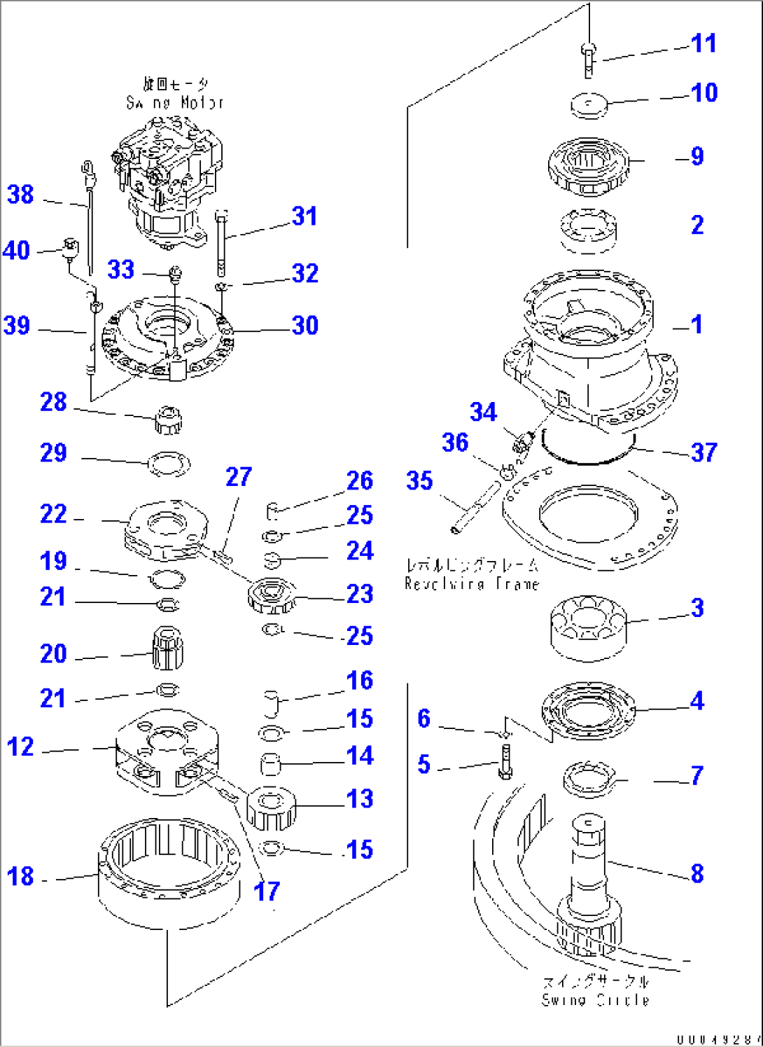 SWING MACHINERY (FRONT)(#30001-30051)