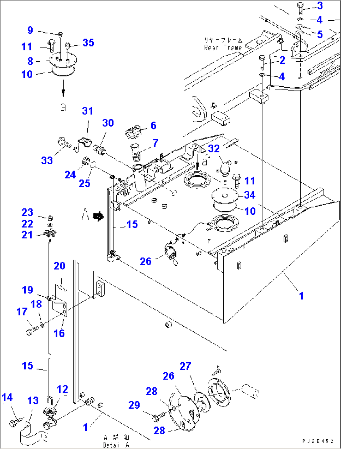 FUEL TANK (WITH FUEL QUICK COUPLER)(#51001-51074)