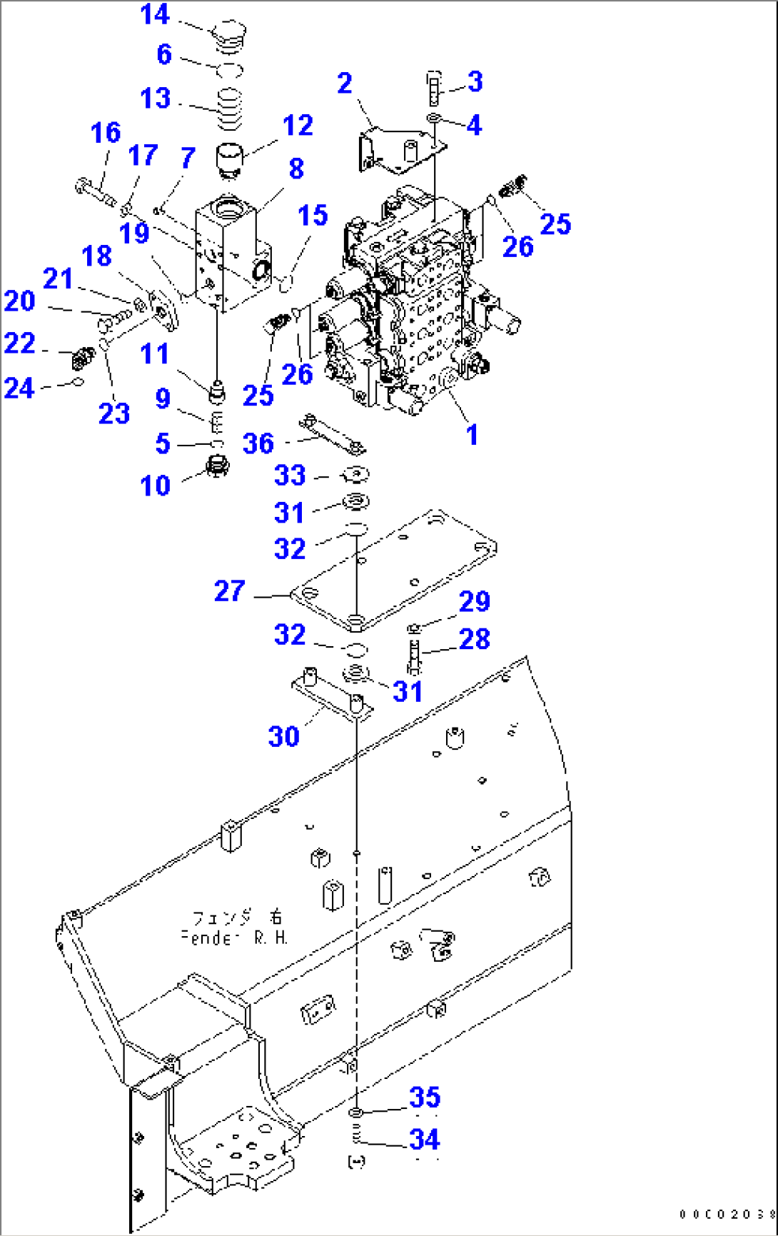 CONTROL VALVE (WITH MULTI RIPPER)