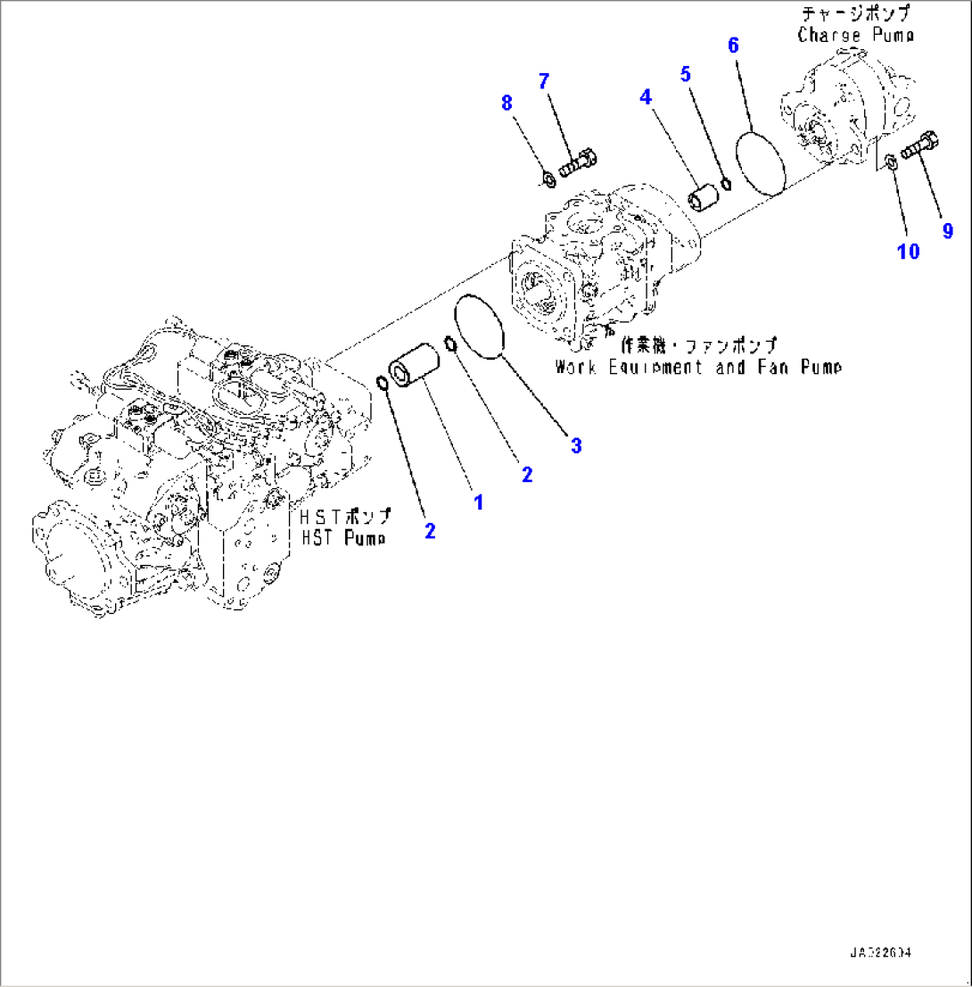 Hydraulic Pump, Coupling (#95001-)