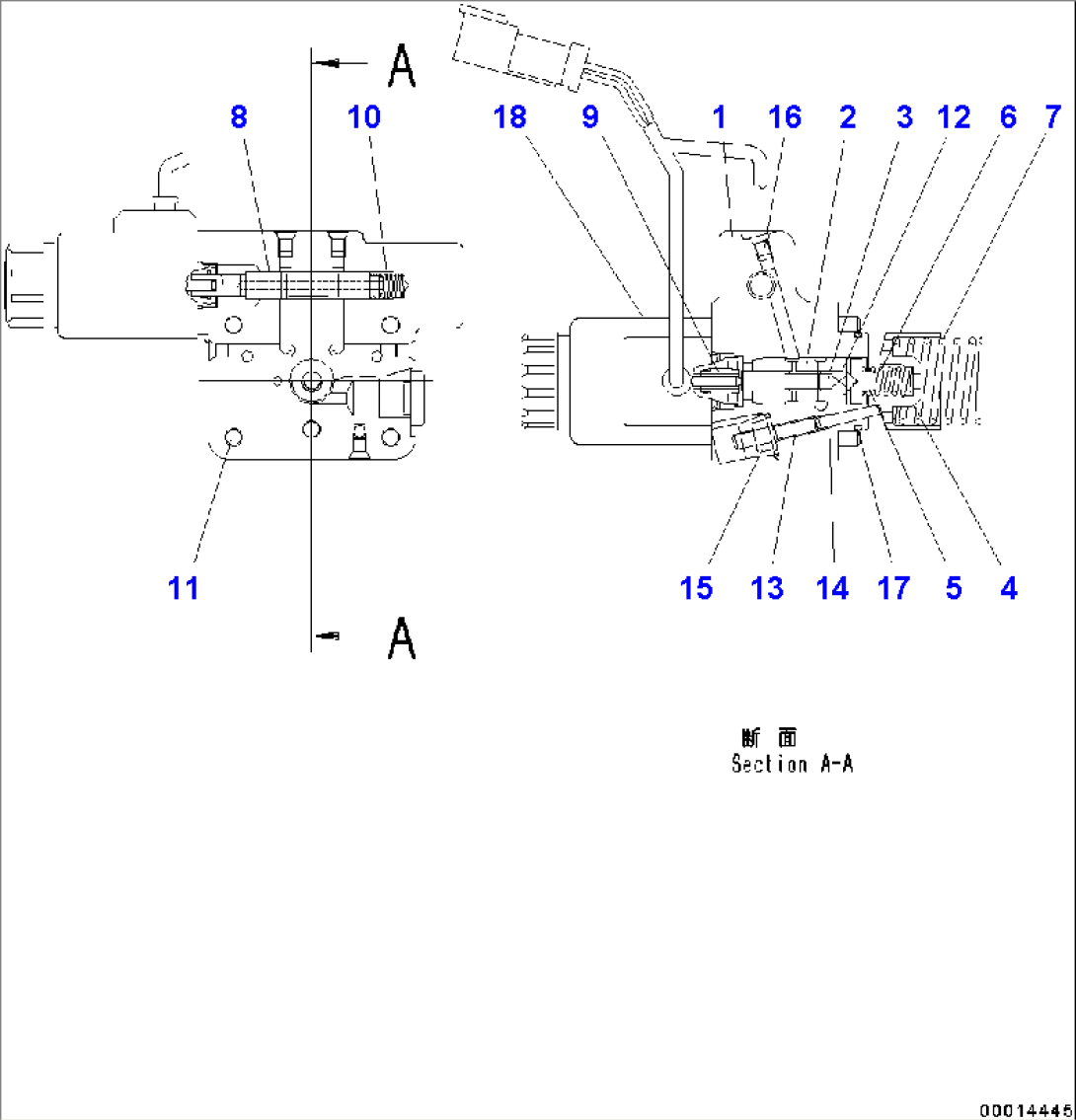 Hydrostatic Transmission (HST) Pump And Motor Motor 2, Inner Parts (5/7) (#C10001-)