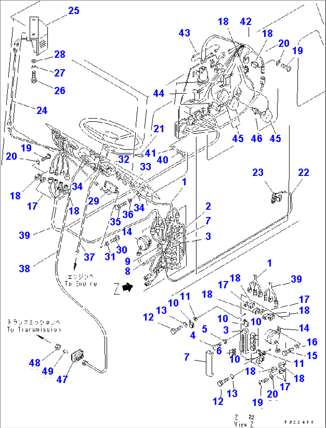ELECTRICAL SYSTEM (FOR CLUSTER GAUGE PANEL) (2/3) (FOR SMALL TIRE) (EXCEPT JAPAN)