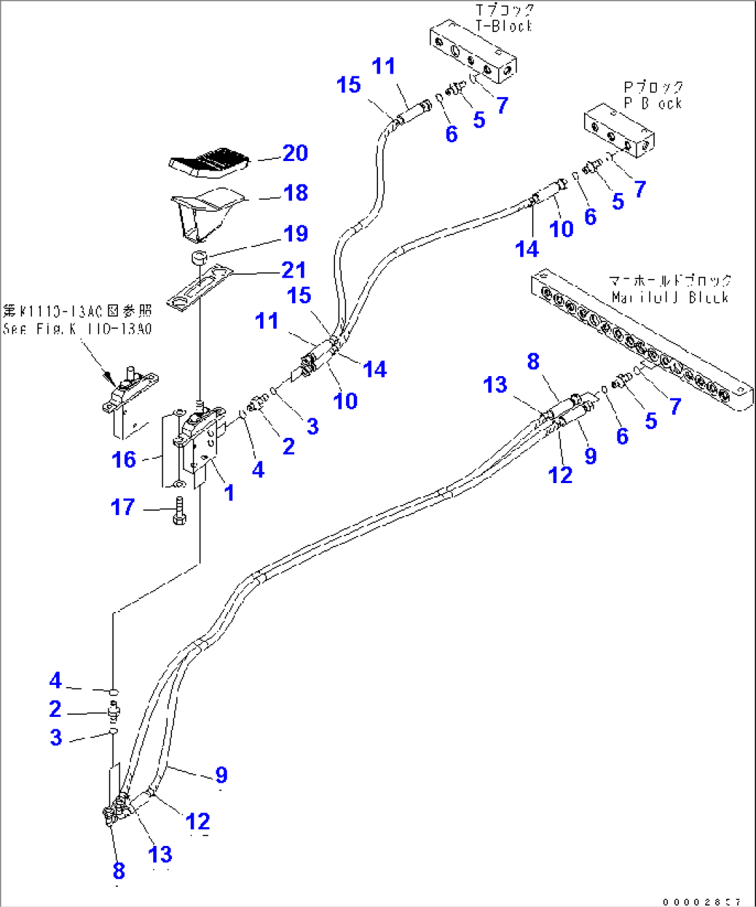 FLOOR (ADDITIONAL WORK EQUIPMENT CONTROL PEDAL)