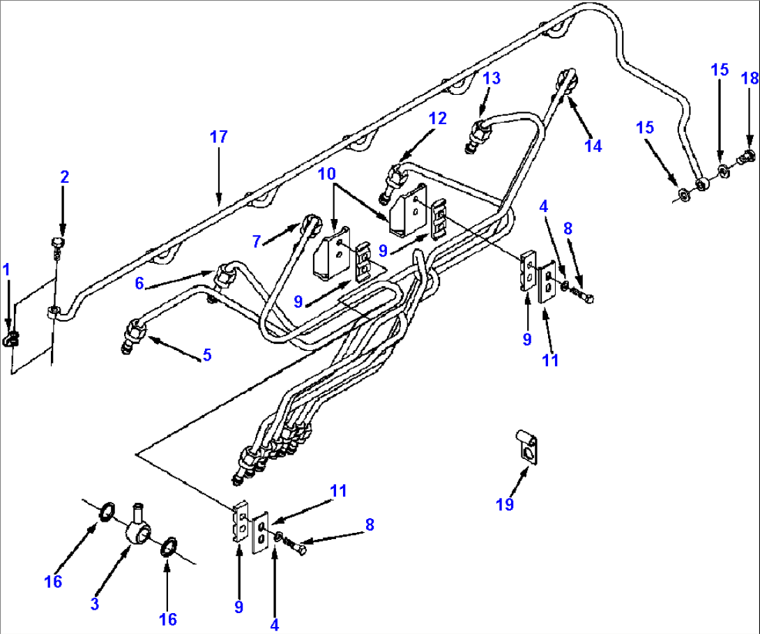 FUEL PLUMBING C TUBE BRACE