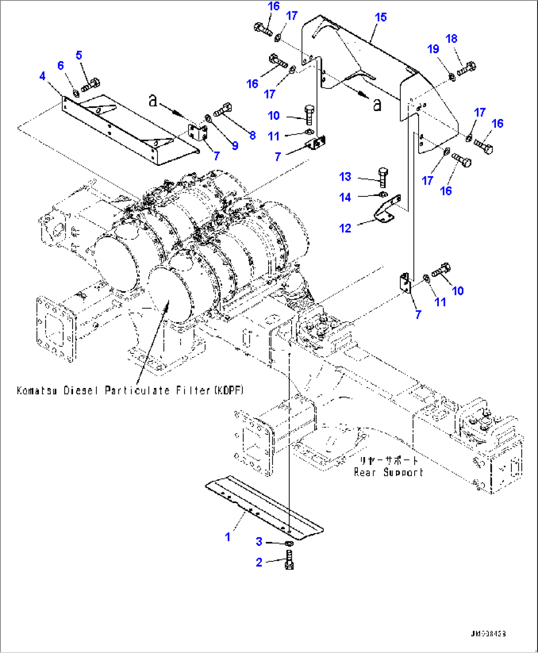 Fire Protection, Exhaust Piping Cover (#30001-)