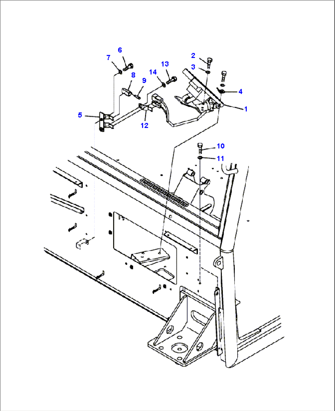 K0200-18A0A FLOOR PEDAL MOUNT (S/N A11185- UP)