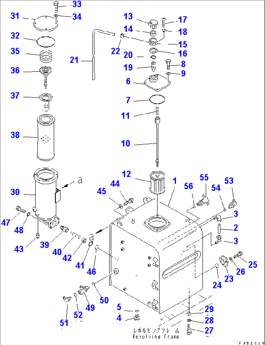 HYDRAULIC TANK (WITHOUT SENSOR)(#30139-32999)