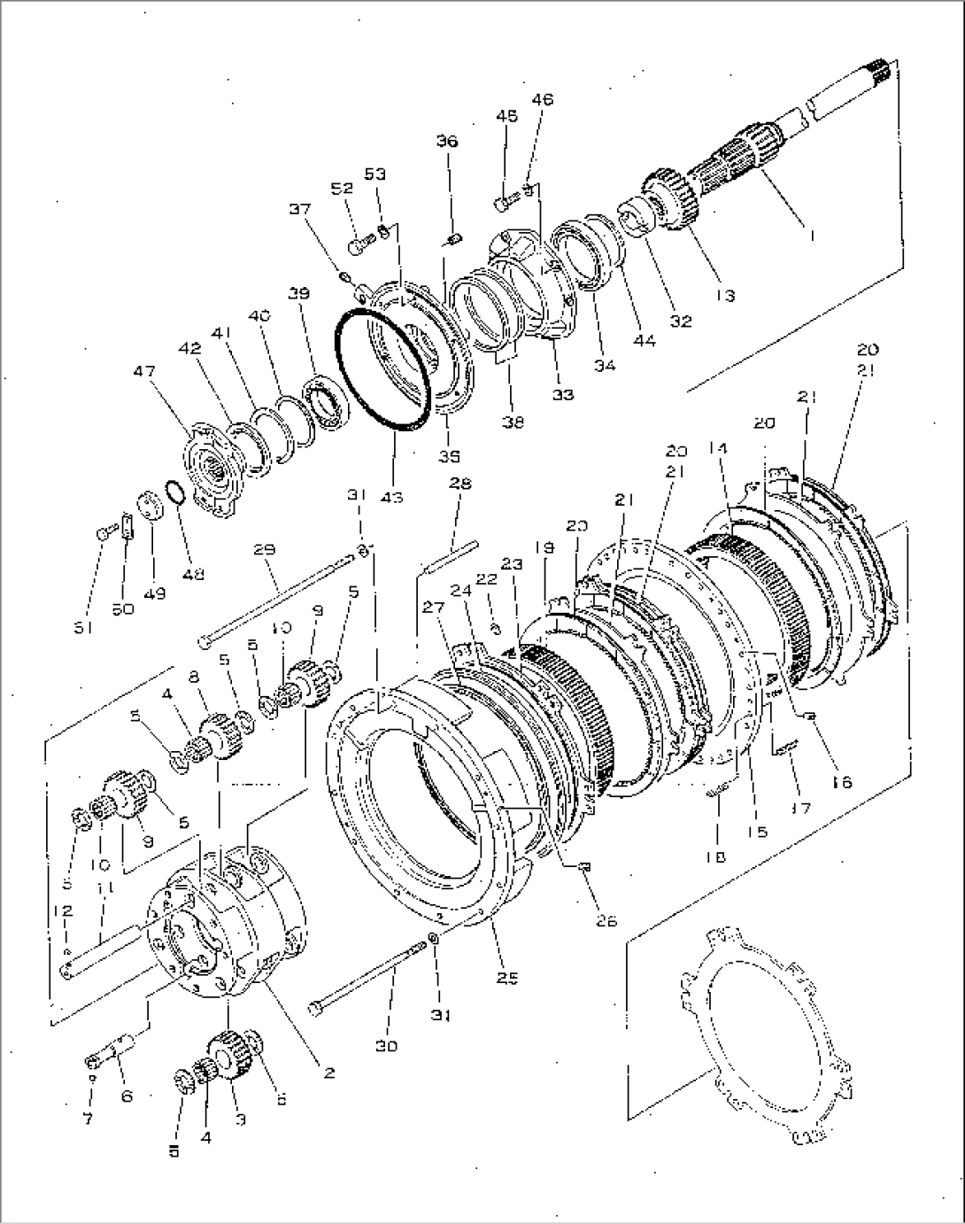 TRANSMISSION GEAR AND SHAFT (1/3)