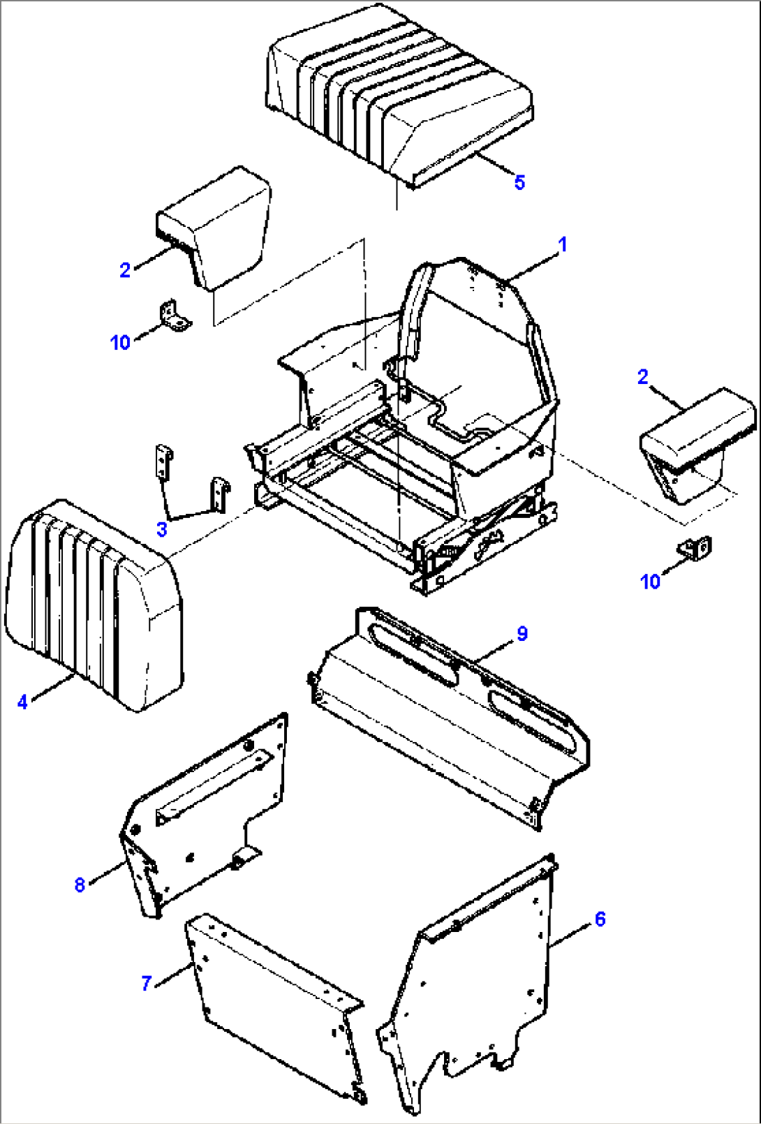 STATIC SEAT AND SUPPORTS