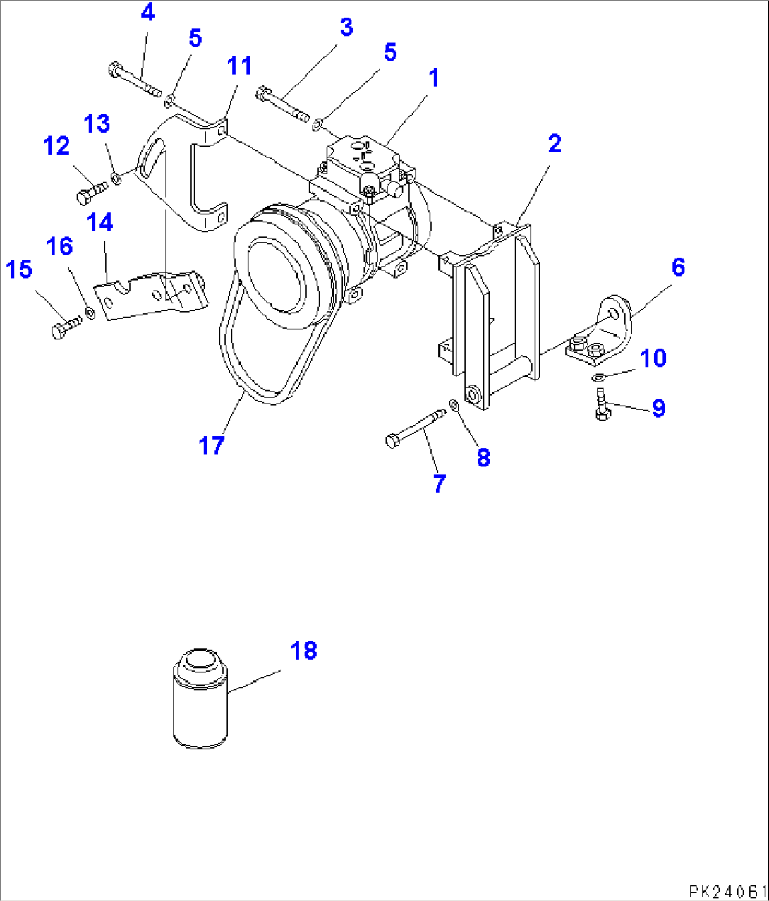 AIR CONDITIONER (1/8) (AIR COMPRESSOR AND SERVICE CAN OF COOLING MEDIUM GAS)(#5680-5999)