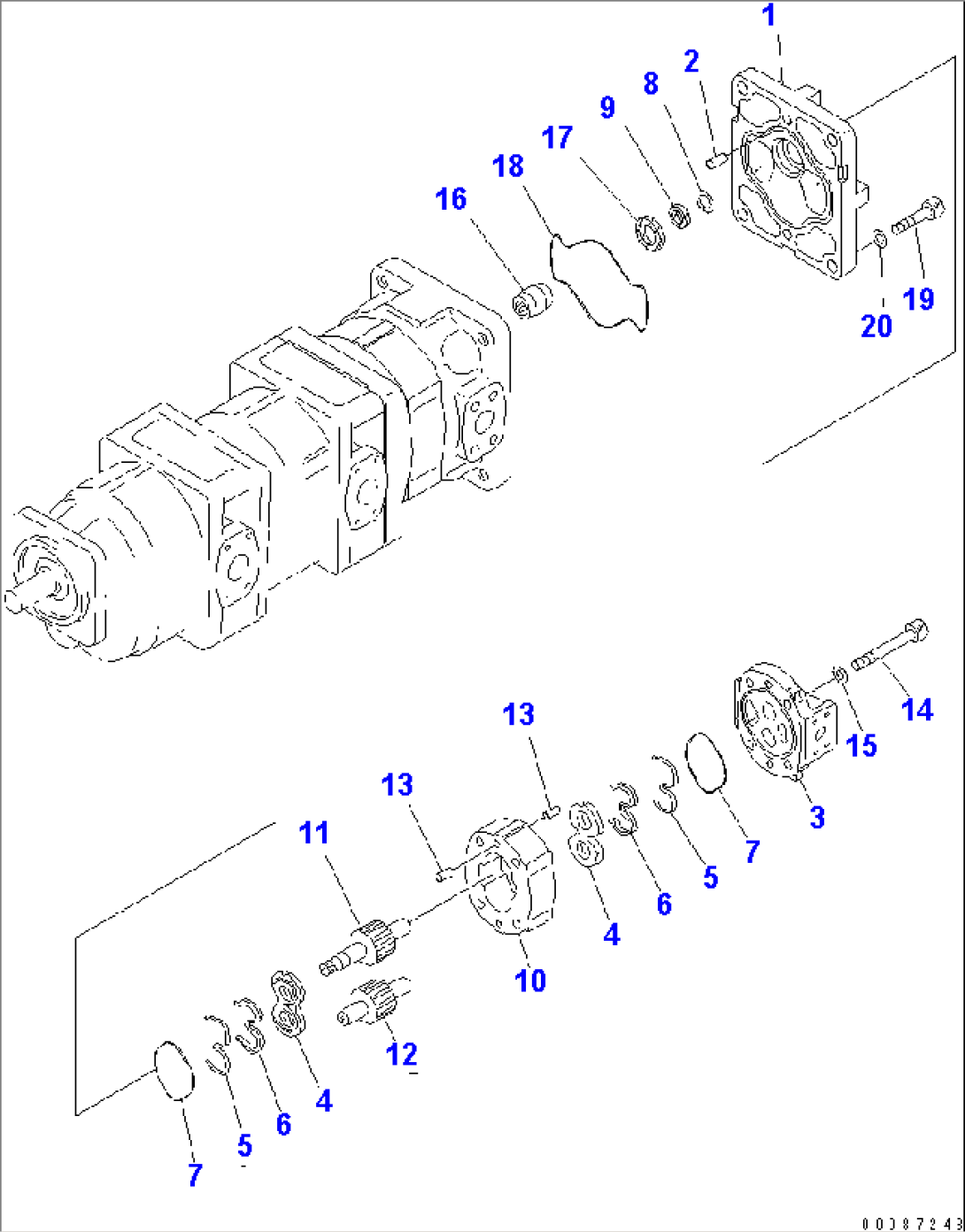 HYDRAURIC PUMP (4/4)(#50086-)