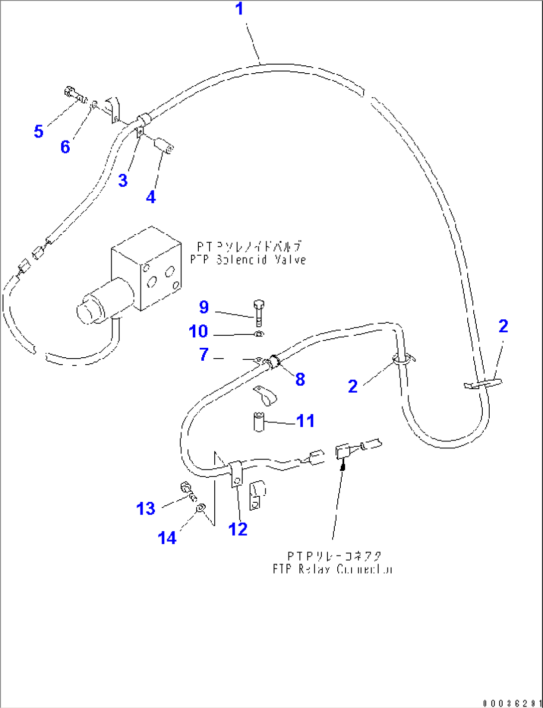 VEHICLE WIRING (PTP WIRING) (FOR POWER TILT PITCH DOZER)