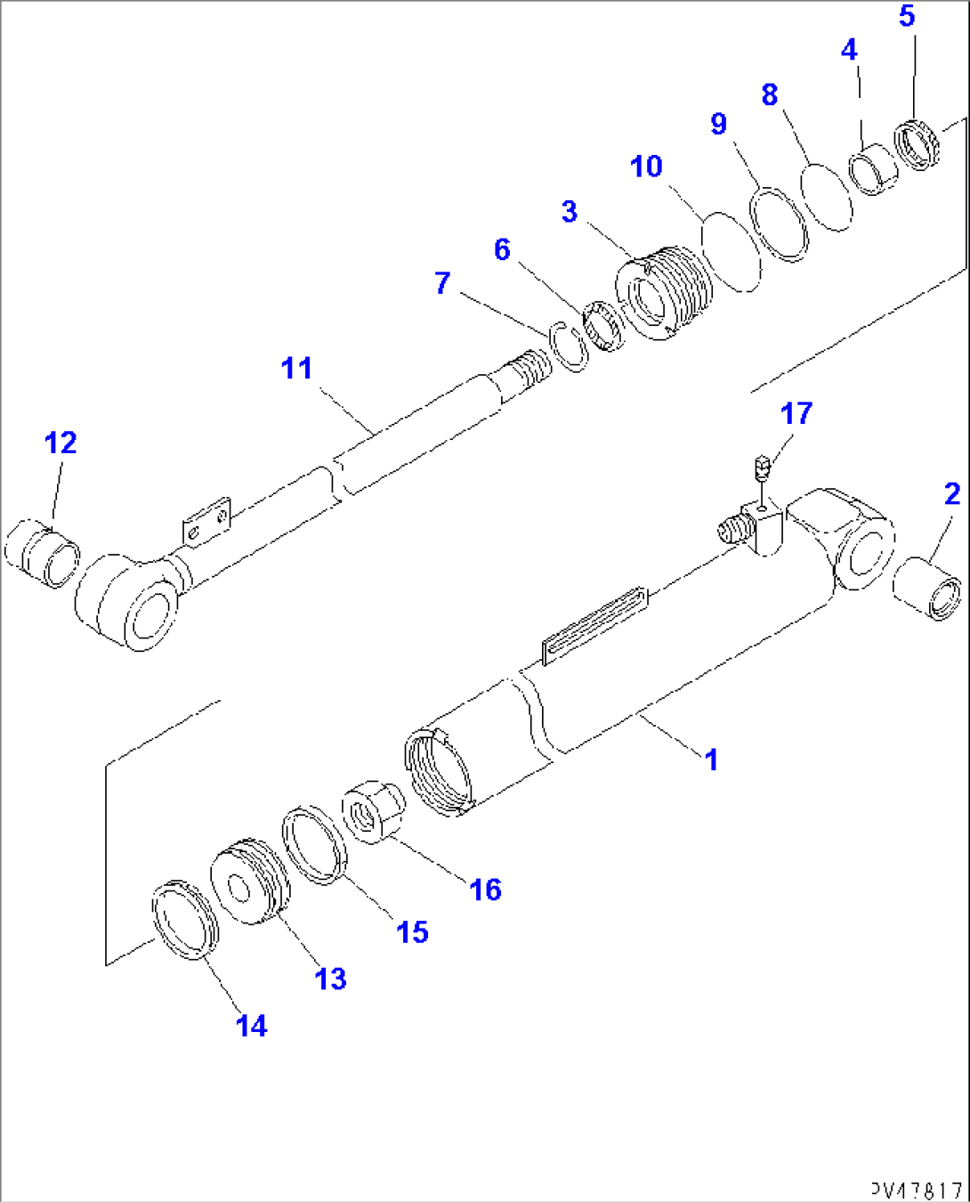 DUMP CYLINDER (FOR LARGE BUCKET)