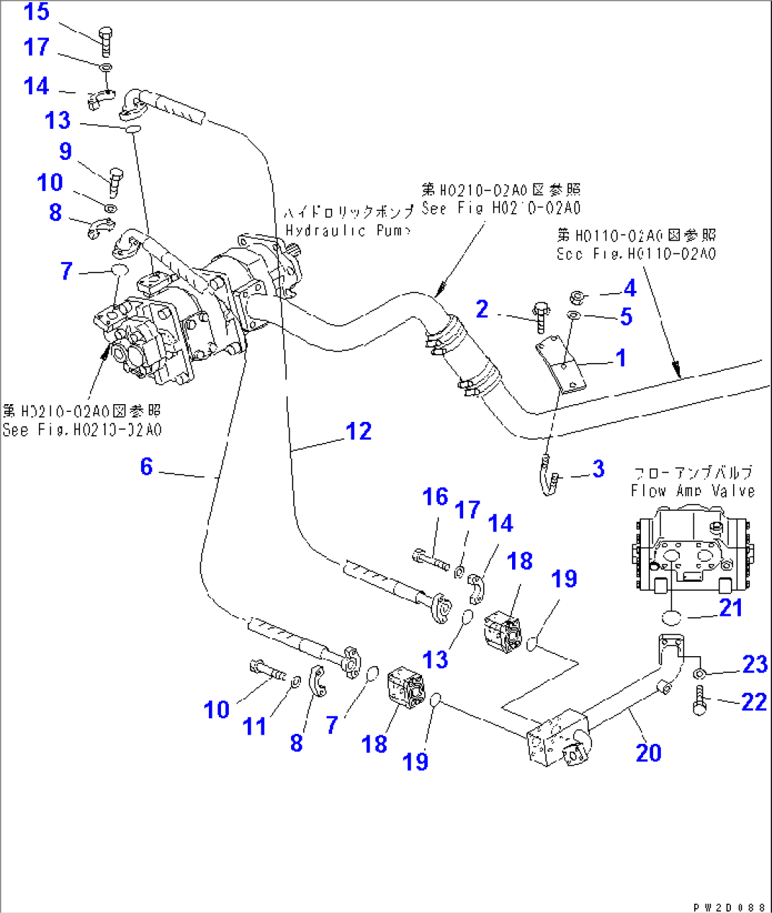 HYDRAULIC PIPING (PUMP TO VALVE)