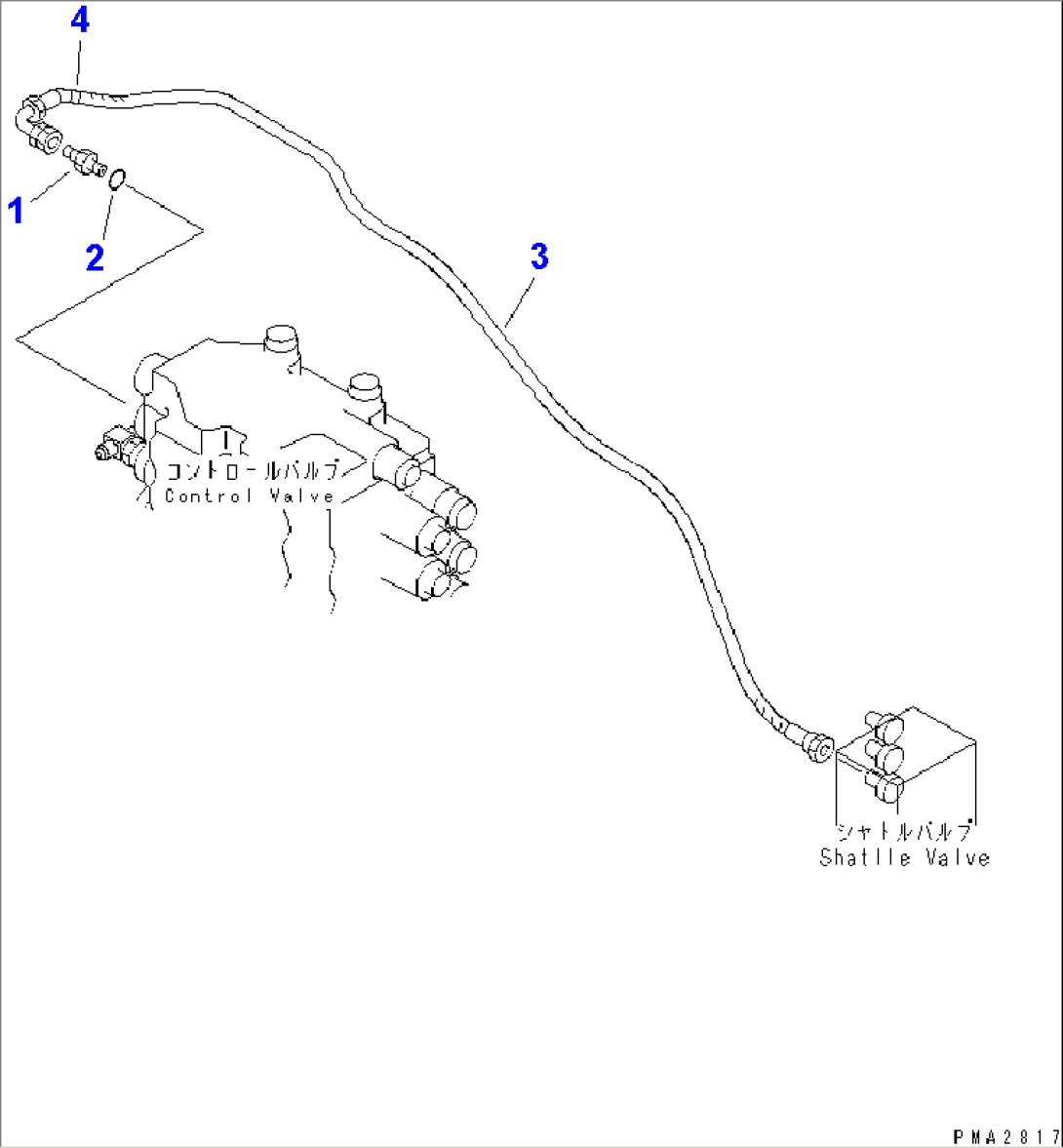 VALVE PIPING (NON ARM LOCK VALVE)(#45001-50999)