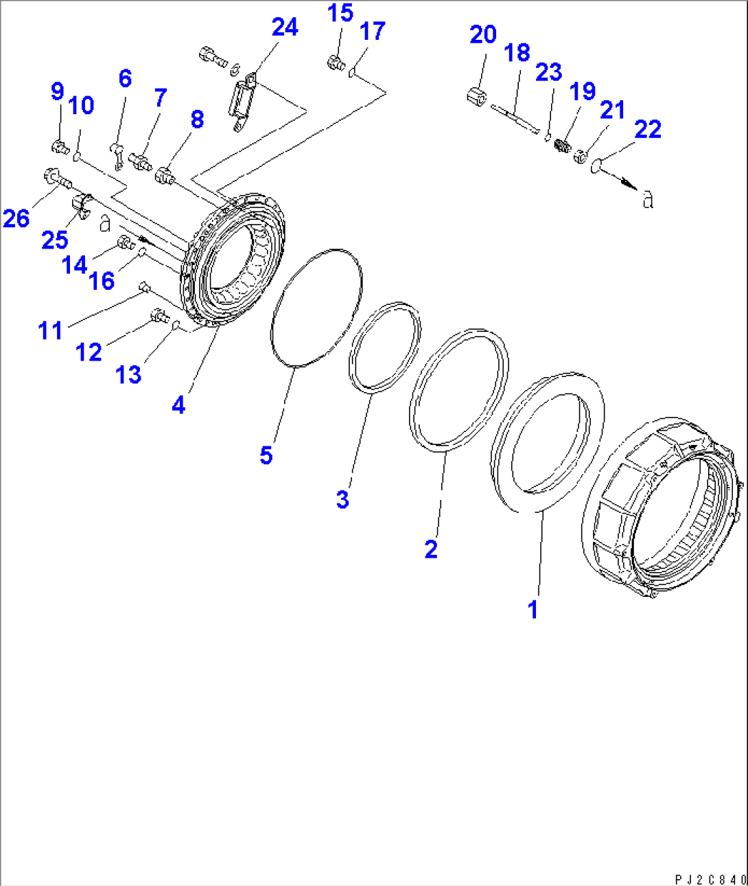 CENTER AXLE (HUB)