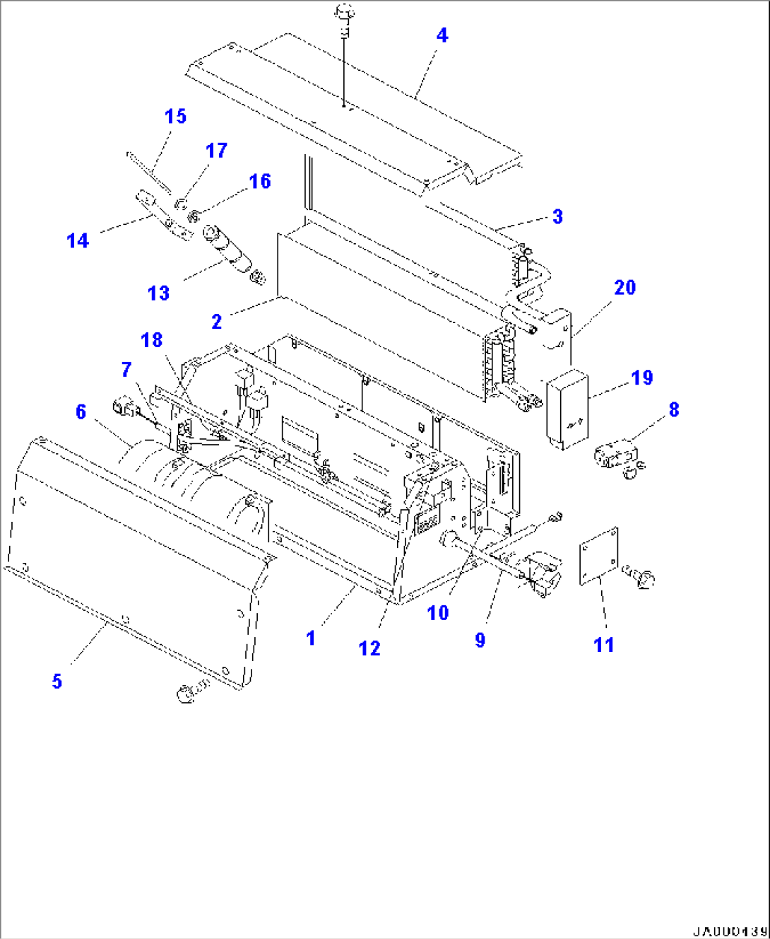ROPS Cab, Air Conditioner Unit (#60454-60498)