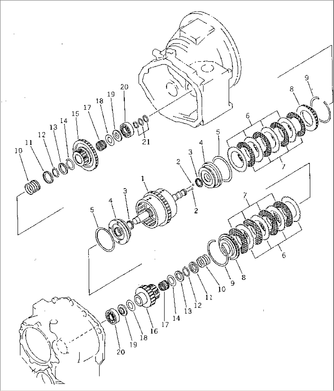 TRANSMISSION (REVERSE AND 1ST CLUTCH)
