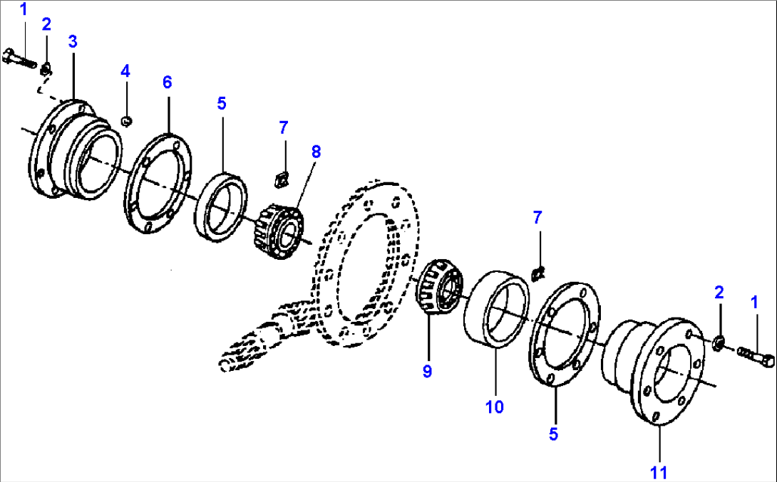 LOCK/UNLOCK DIFFERENTIAL BEARING QUILLS