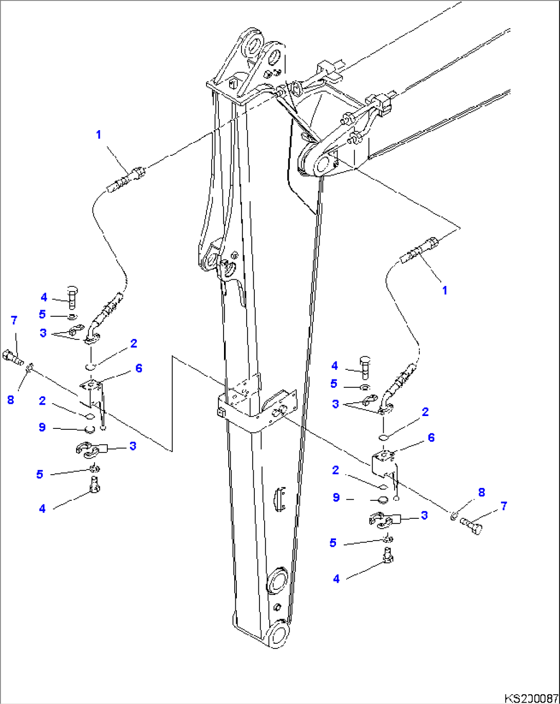 ARM (ADDITIONAL LINE - 2 ACTUATOR) (FOR 2.1M ARM)