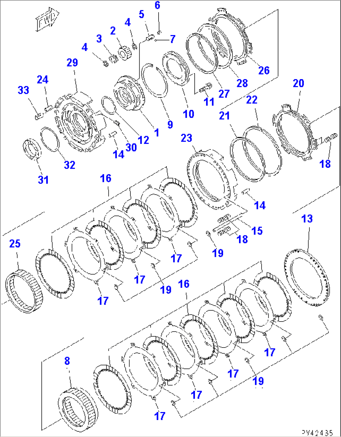 TRANSMISSION (1ST AND 2ND CLUTCH)