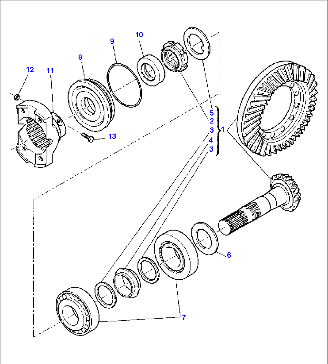 FRONT AXLE (4WD) (3/6)