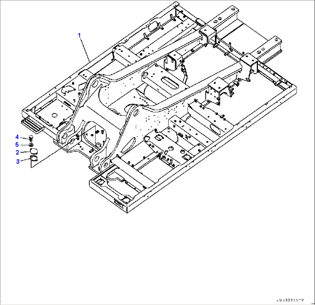 Revolving Frame, For Additional Counterweight, Frame (#65001-)