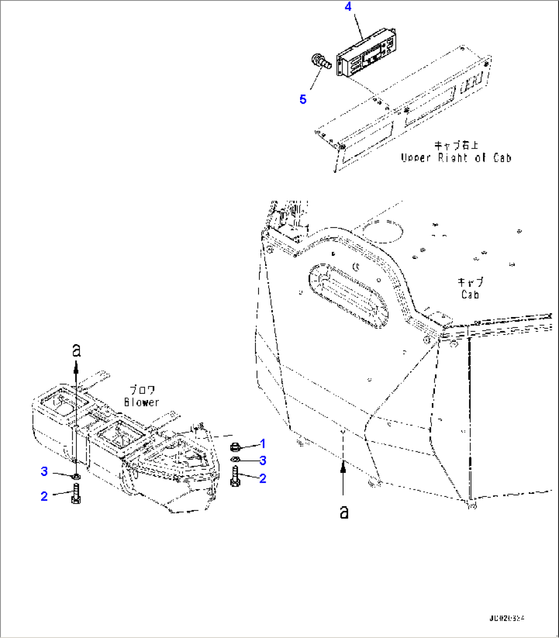 ROPS Cab, Blower Mounting and Control Panel (#90047-91201)
