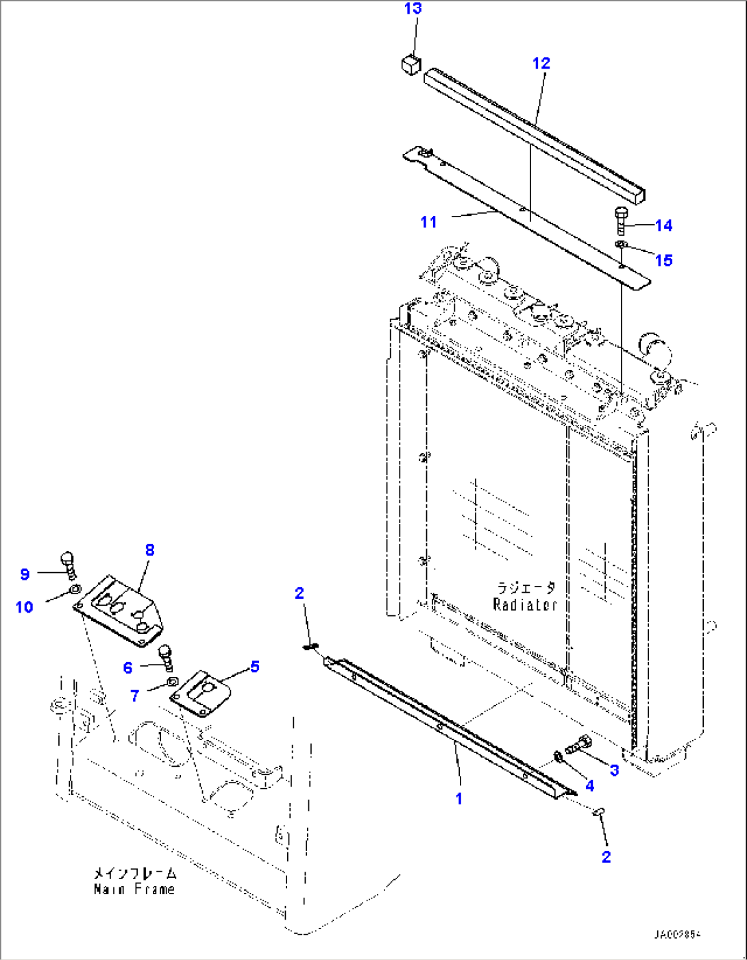 Radiator, Baffle (#80001-)